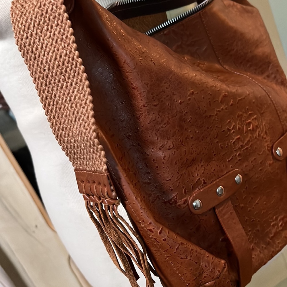 MARIA by enmon genuine leather bag with small matching bag - Picture 3 of 6